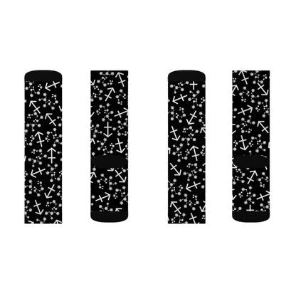 Zodiac Sublimation Socks Sagittarius Zodiac sign