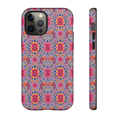 Tough Cases, Pisces, Zodiac v3, Flower Pattern
