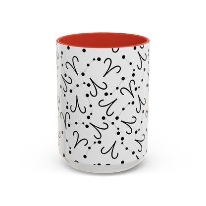 Accent Coffee Mug with the Aries sign (11, 15oz)