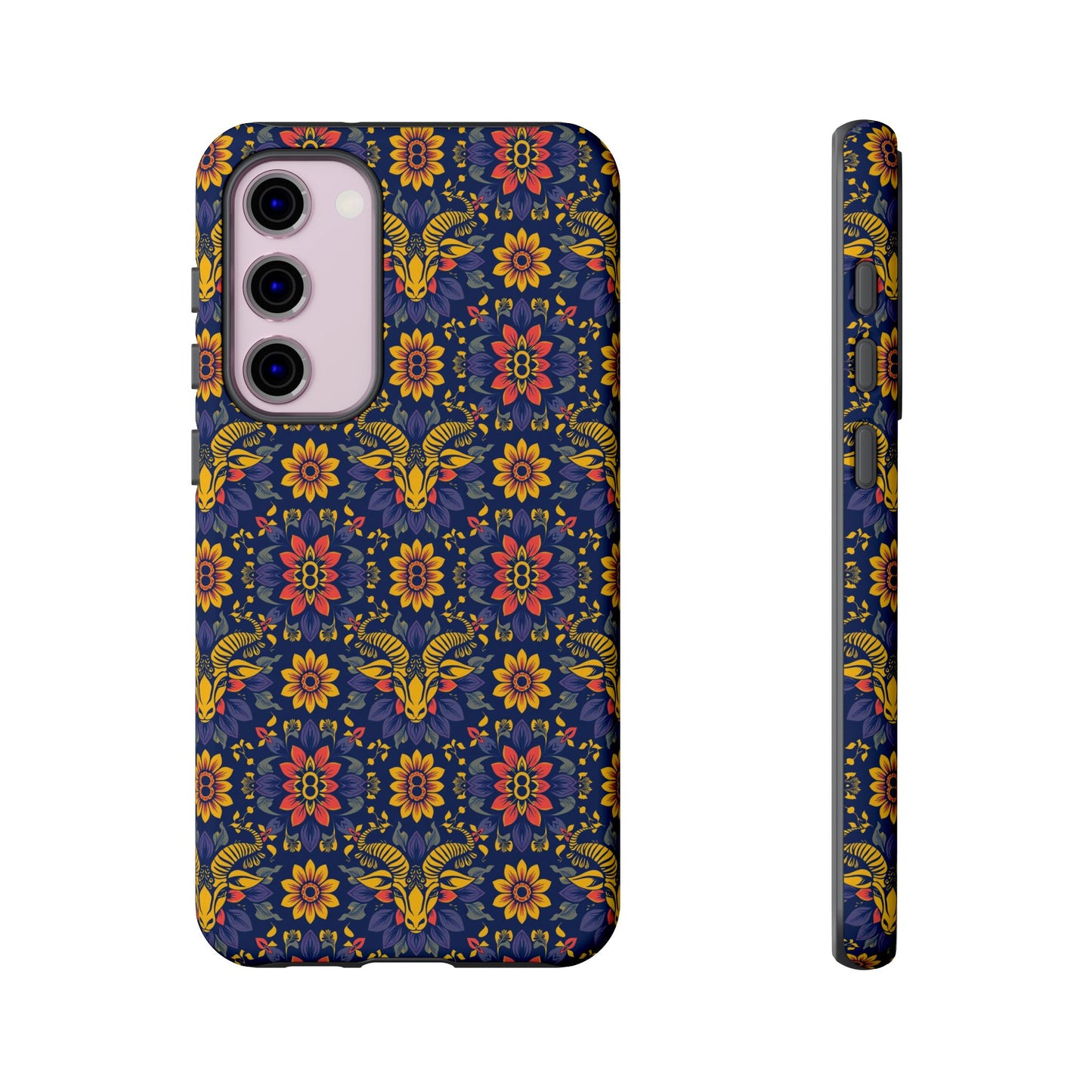 Tough Cases, Taurus, Zodiac v3, Flower Pattern