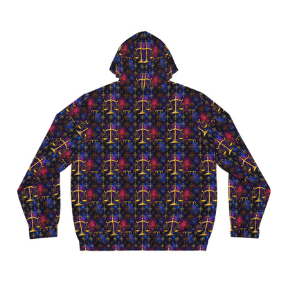 Full-Zip Hoodie (AOP), Libra, Zodiac, Pattern