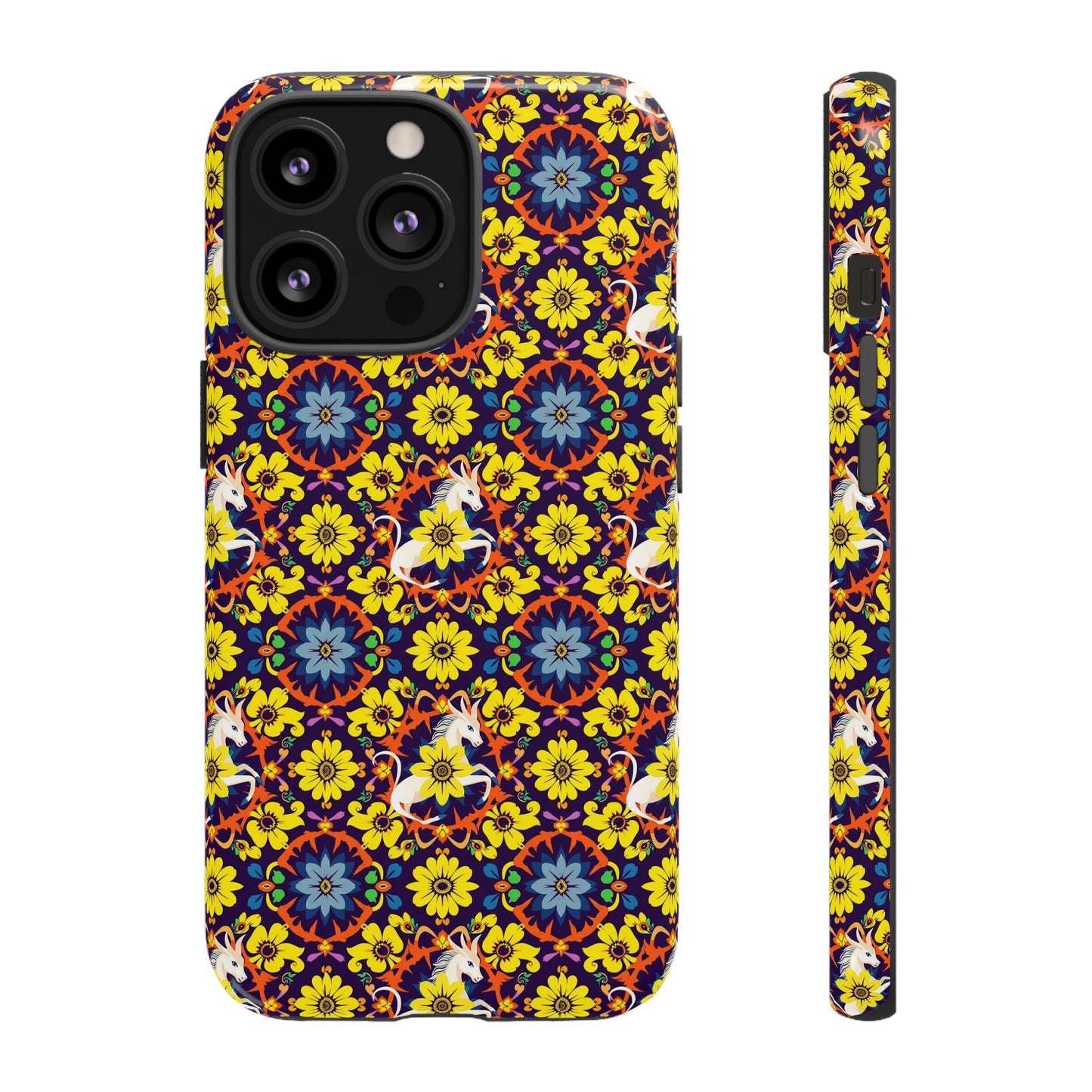 Tough Cases, Aquarius, Zodiac v3, Flower Pattern