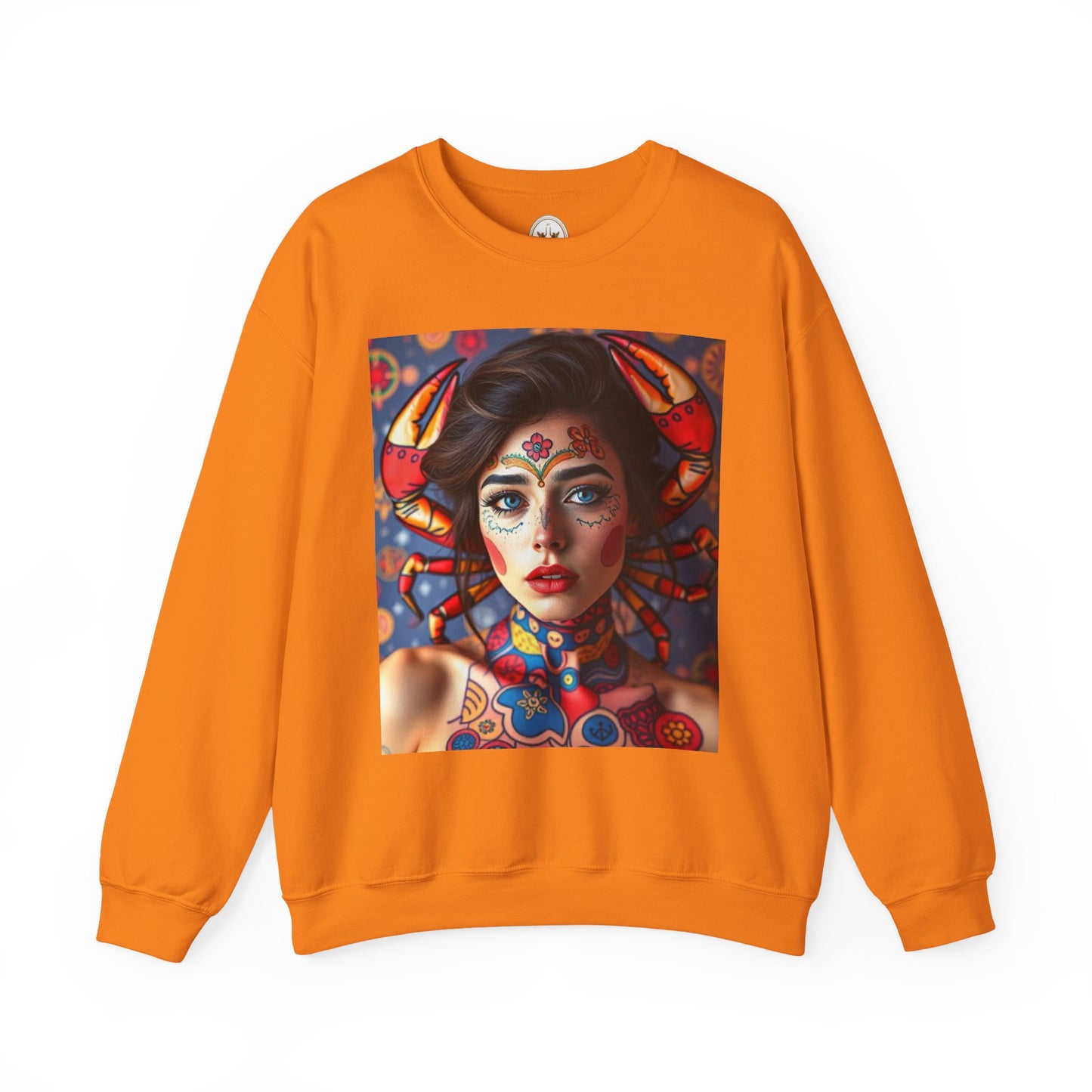 Unisex Heavy Blend™ Crewneck Sweatshirt, Cancer, Zodiac v2, Sexy Pattern