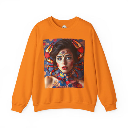 Unisex Heavy Blend™ Crewneck Sweatshirt, Cancer, Zodiac v2, Sexy Pattern