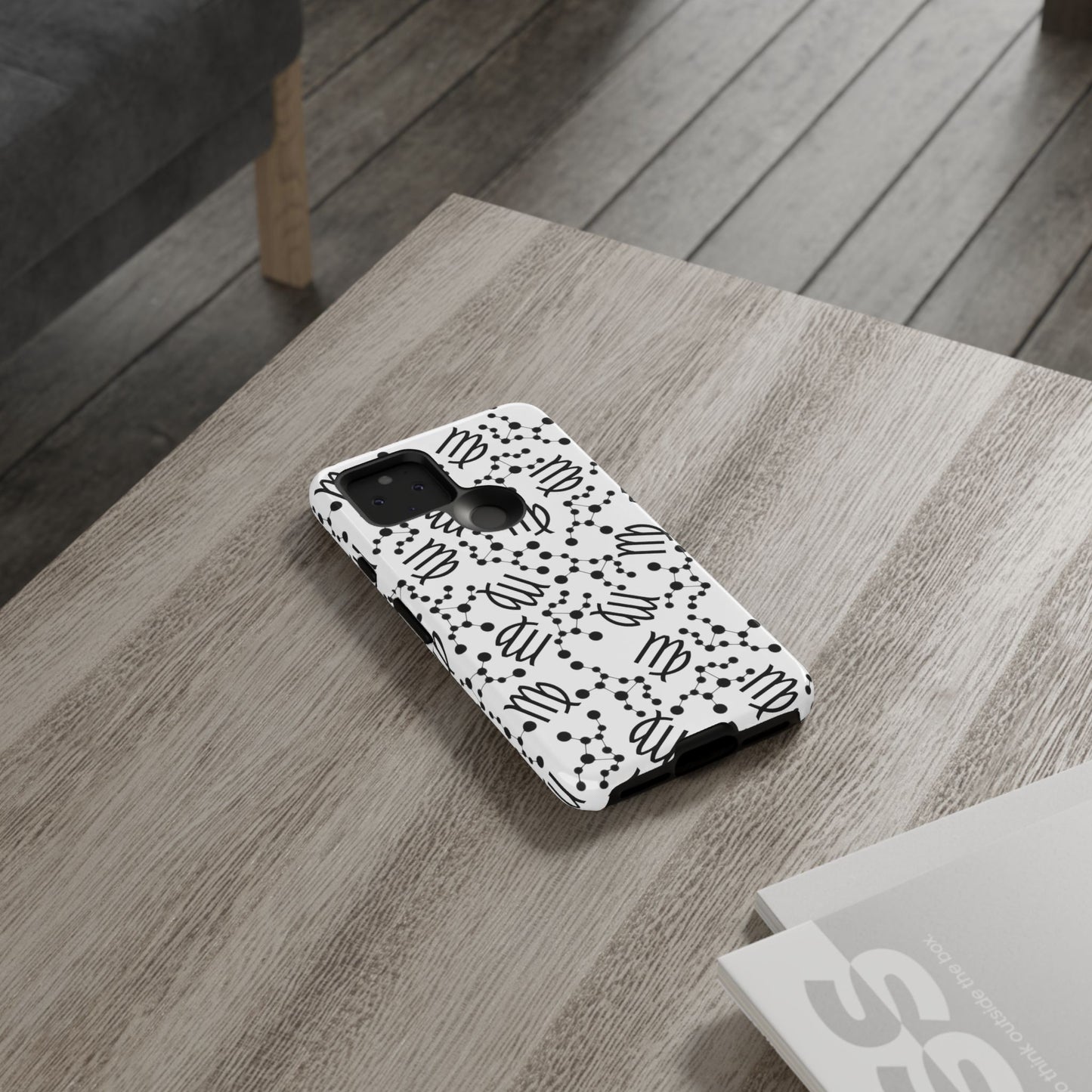 Tough Cases with the Virgo Zodiac sign for iPhone, Samsung Galaxy, and Google Pixel devices