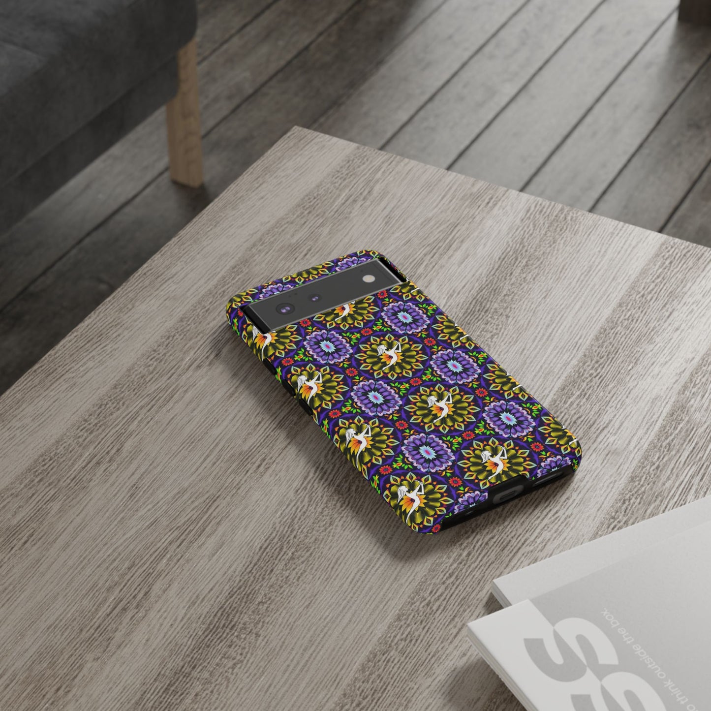 Tough Cases, Sagittarius, Zodiac v1, Flower Pattern