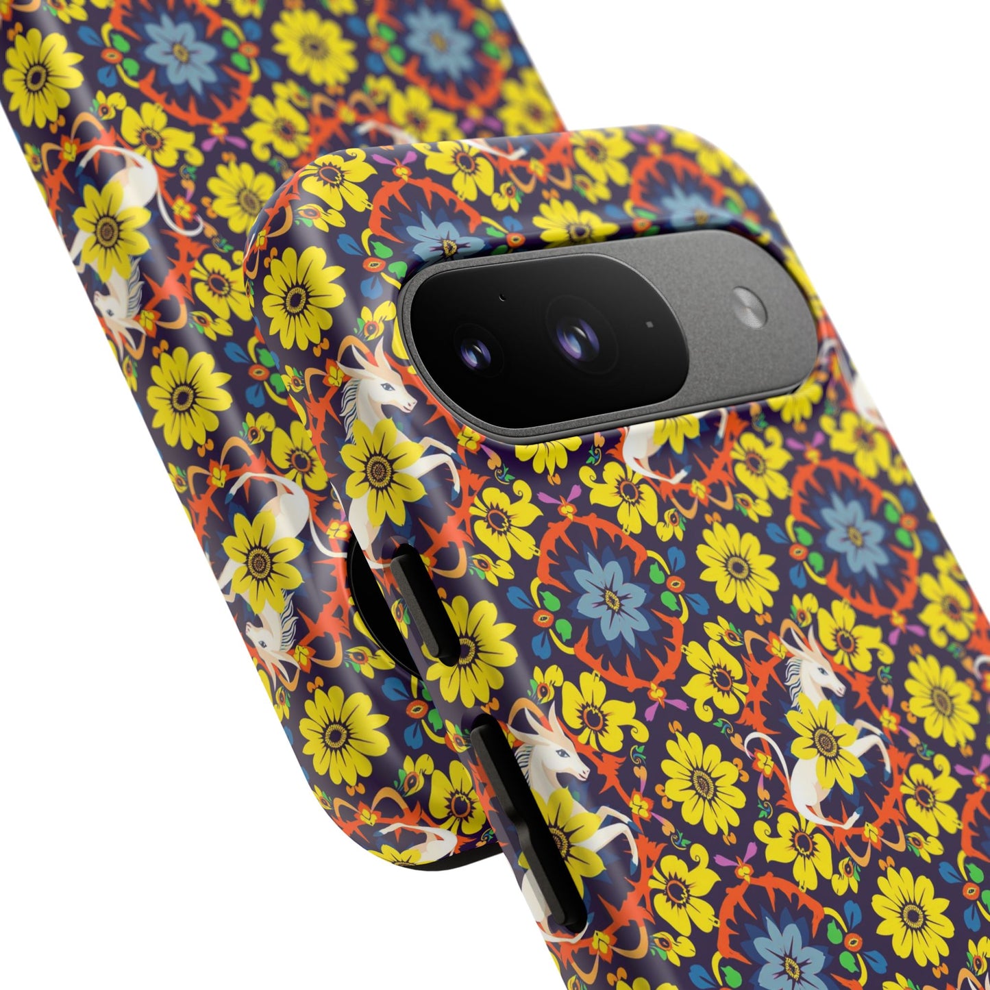 Tough Cases, Aquarius, Zodiac v3, Flower Pattern