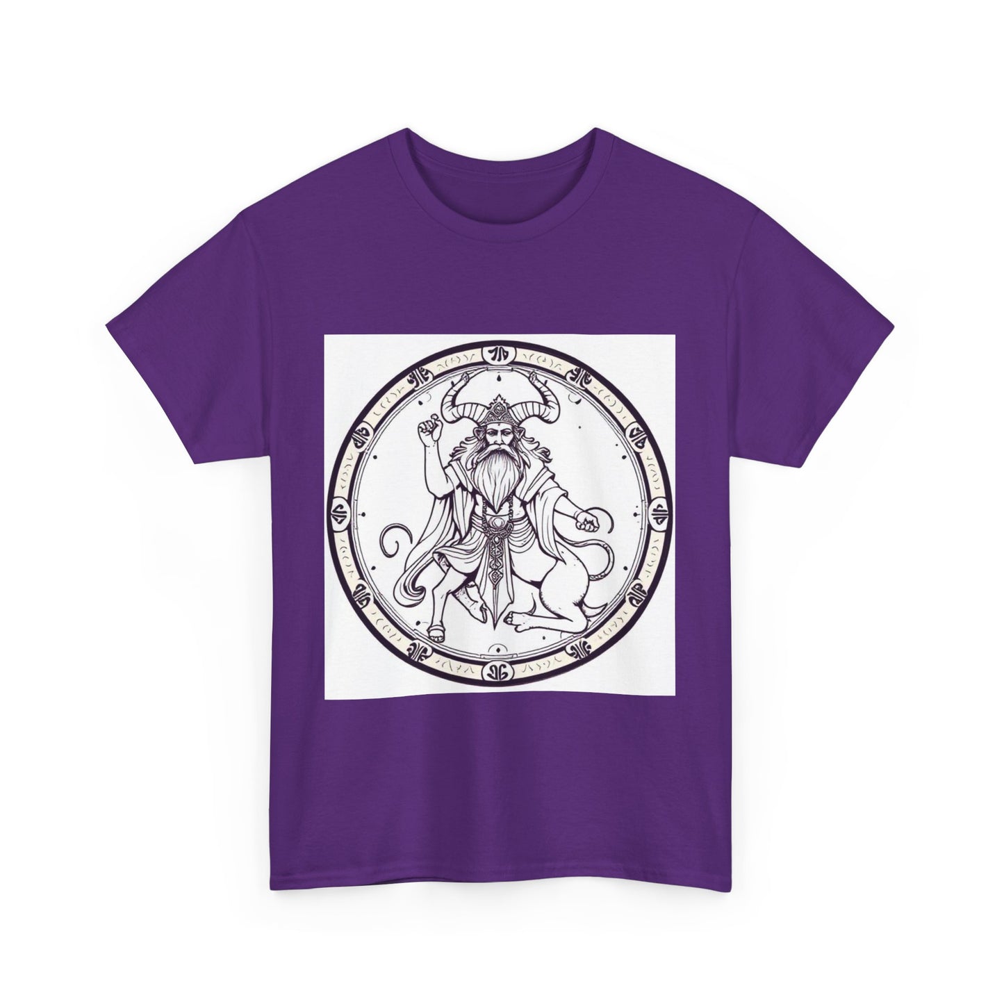 Unisex Heavy Cotton T-Shirt, Bull Centaur, Taurus Zodiac Design