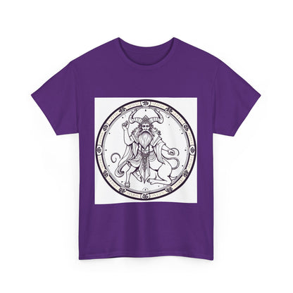 Unisex Heavy Cotton T-Shirt, Bull Centaur, Taurus Zodiac Design