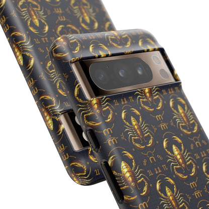 Tough Cases, Scorpio, Zodiac, Metal Pattern