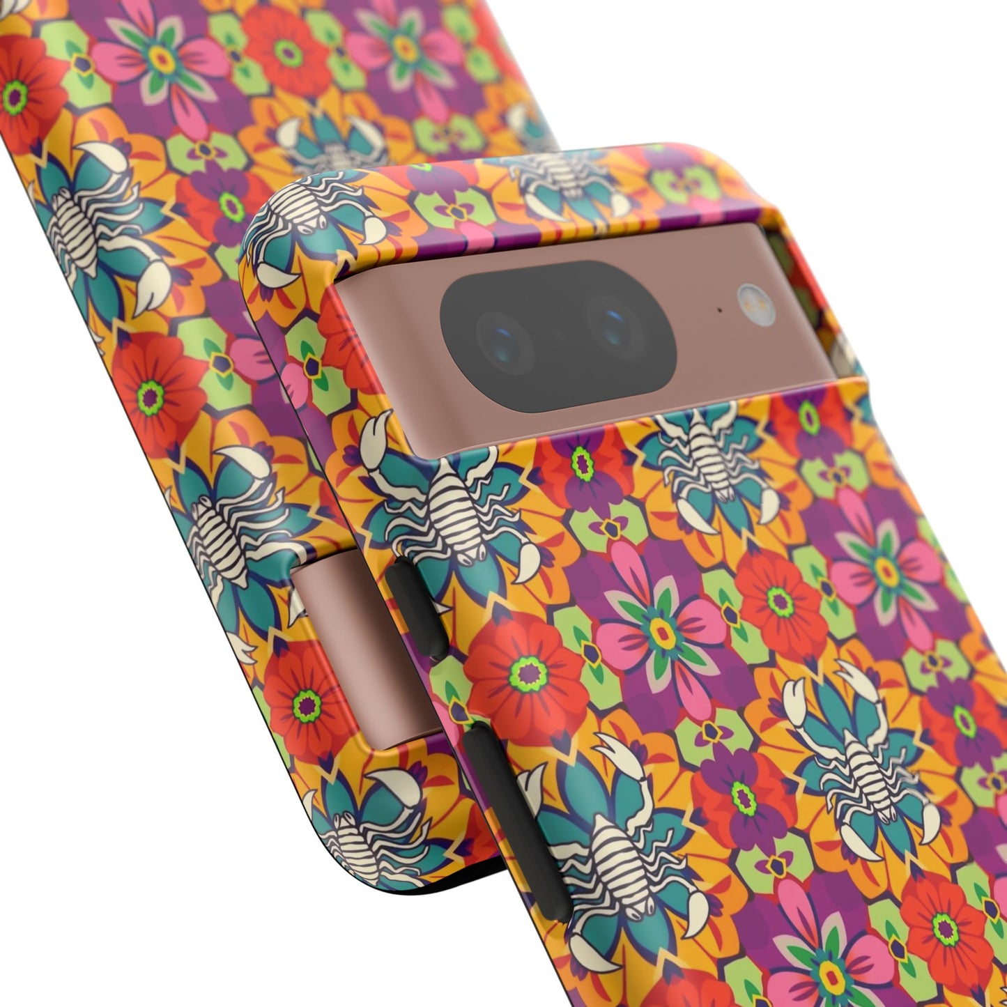 Tough Cases, Scorpio, Zodiac v3, Flower Pattern