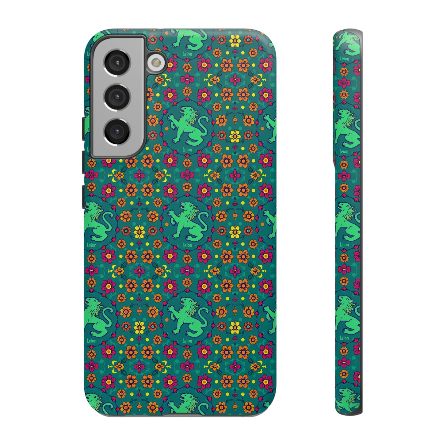 Tough Cases, Leo, Zodiac v3, Flower Pattern