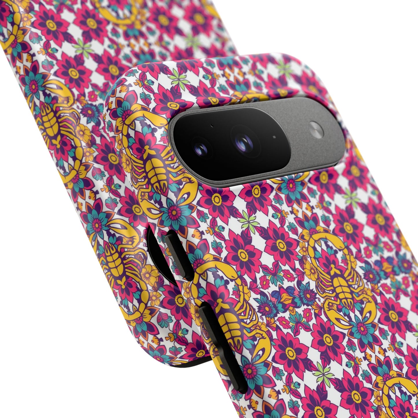 Tough Cases, Scorpio, Zodiac v2, Flower Pattern