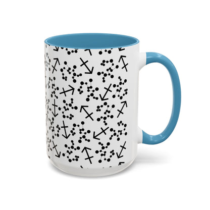 Accent Coffee Mug with the Sagittarius sign (11, 15oz)