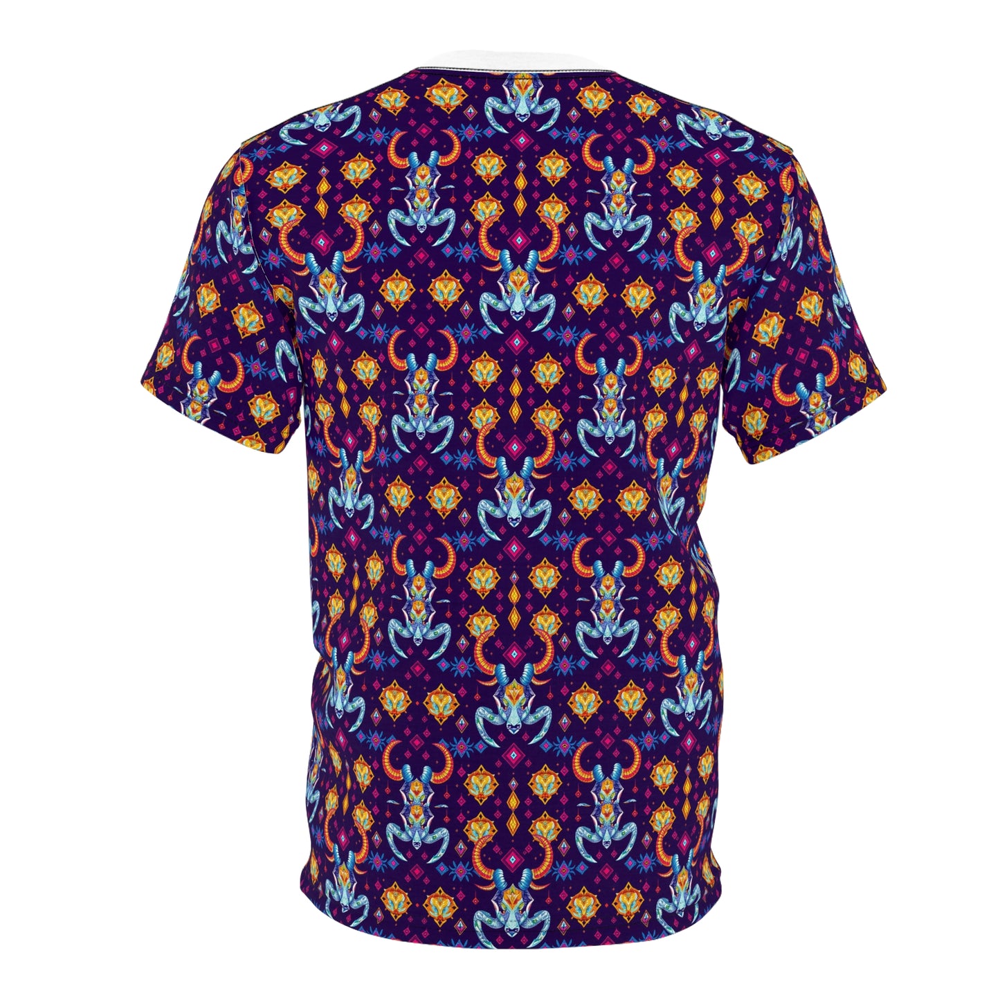 Unisex Cut & Sew T-Shirt, (AOP), Taurus, Zodiac v4, Jewels Pattern