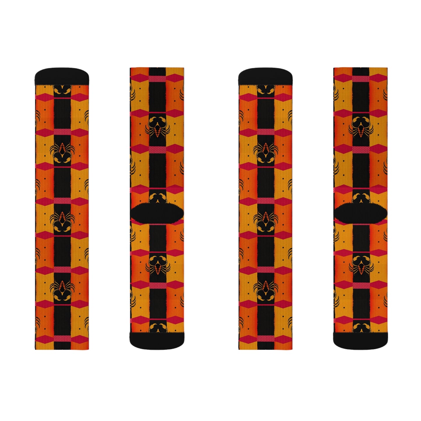 Sublimation Socks, Scorpio, Zodiac v2, Shapes Pattern