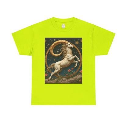 Unisex Heavy Cotton T-Shirt, Aries Animal 1v, Zodiac Design
