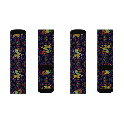 Sublimation Socks, Virgo, Zodiac v3, Pattern