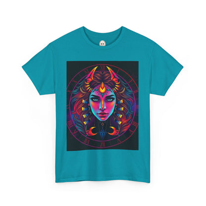 Unisex Heavy Cotton T-Shirt, Scorpio, Zodiac v4, Sexy Art
