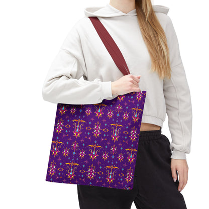 Tote Bag (AOP), Sagittarius, Zodiac, Jewel Pattern