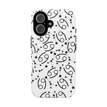 Tough Cases with the Cancer Zodiac sign for iPhone, Samsung Galaxy, and Google Pixel devices