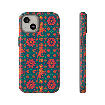 Tough Cases, Leo, Zodiac v2, Flower Pattern