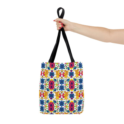 Tote Bag (AOP), Gemini, Zodiac, Flower Pattern