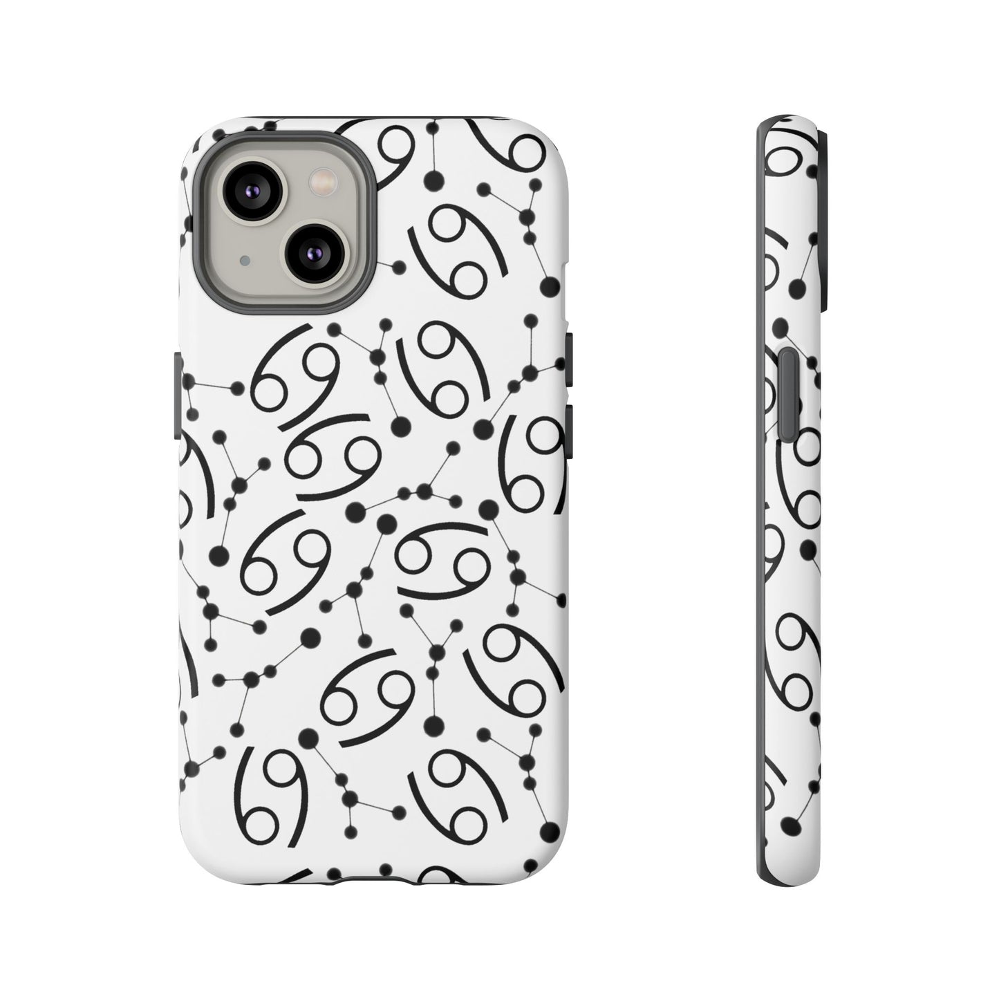 Tough Cases with the Cancer Zodiac sign for iPhone, Samsung Galaxy, and Google Pixel devices