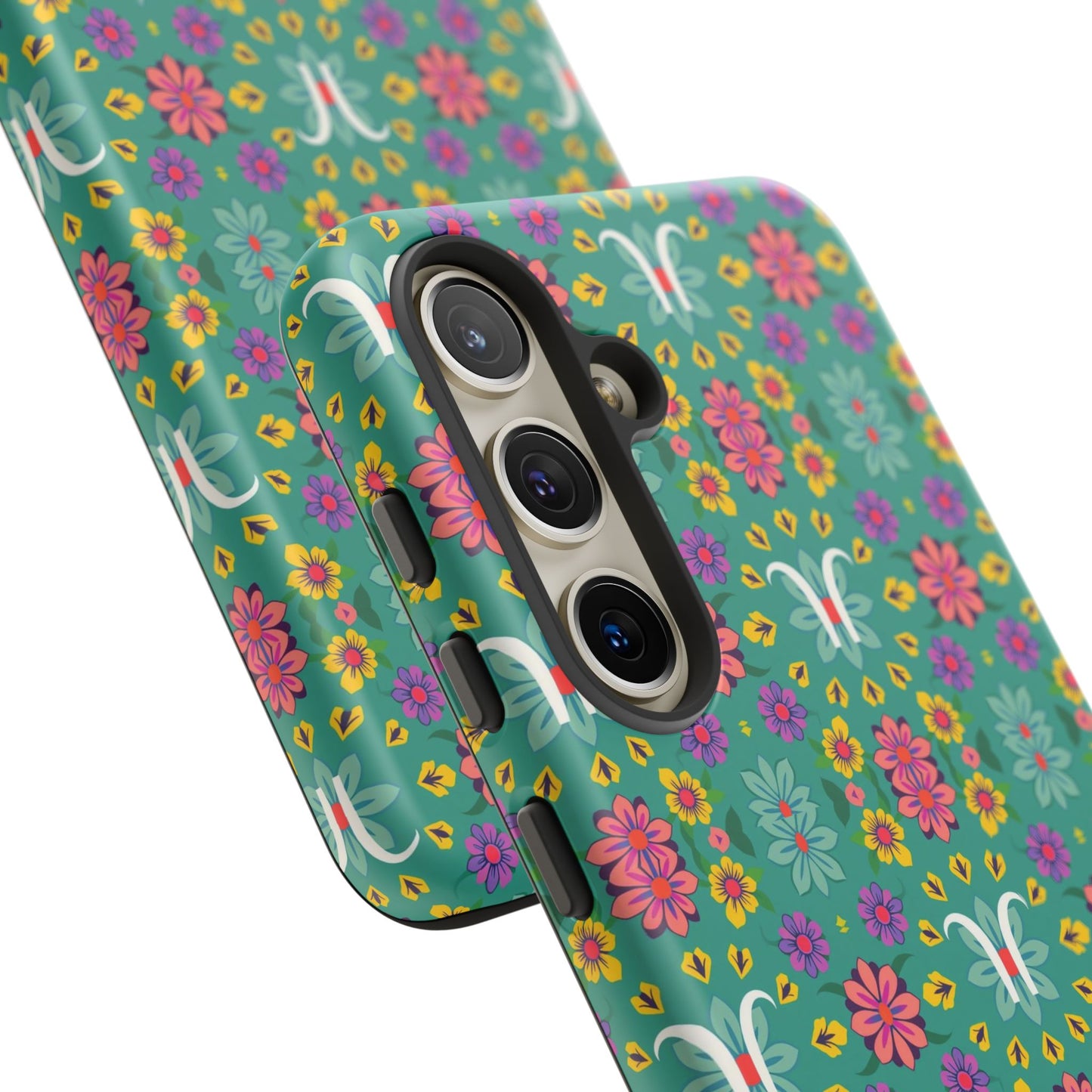 Tough Cases, Aquarius, Zodiac v4, Flower Pattern