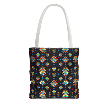 Tote Bag (AOP), Sagittarius, Zodiac v1, Jewel Pattern