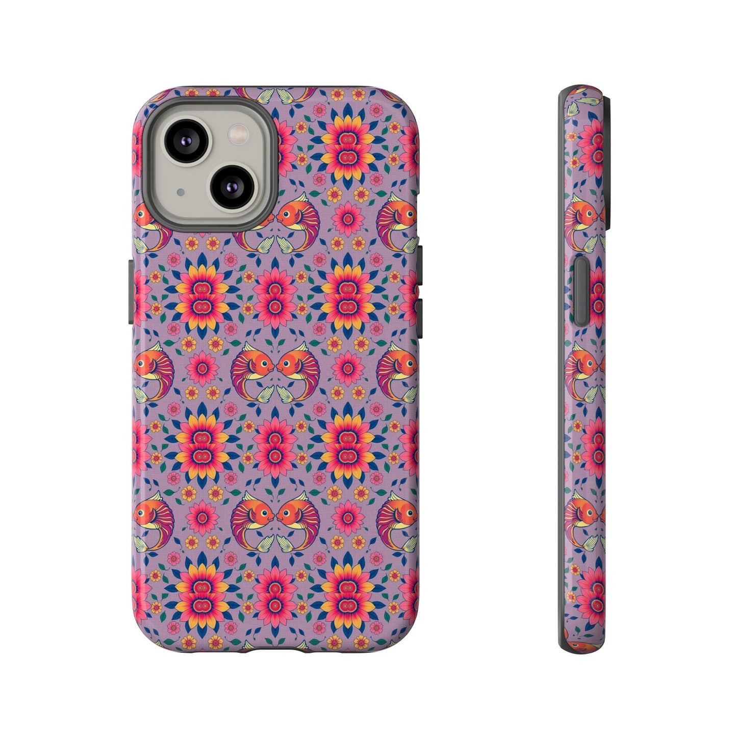 Tough Cases, Pisces, Zodiac v3, Flower Pattern