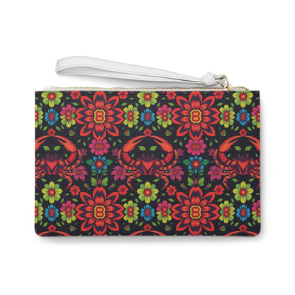 Clutch Bag, Cancer, Zodiac, Flower Pattern
