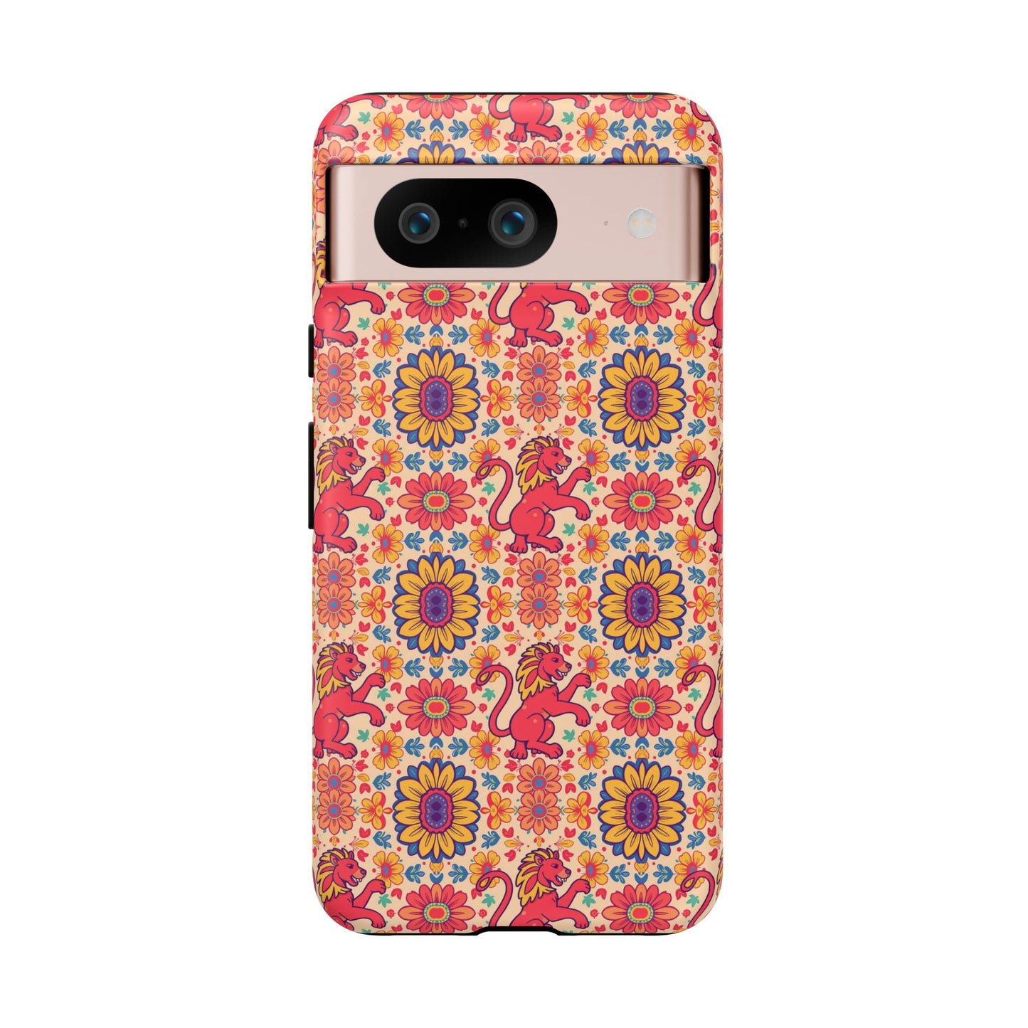 Tough Cases, Leo, Zodiac v1, Flower Pattern