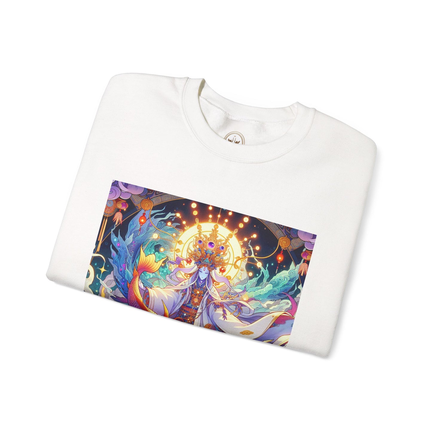 Unisex Heavy Blend™ Crewneck Sweatshirt, Anime Pisces King, Zodiac Design