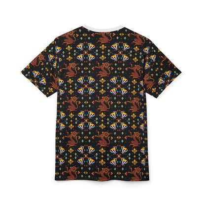 Unisex Cut & Sew T-Shirt, (AOP), Virgo, Zodiac v1, Jewels Pattern