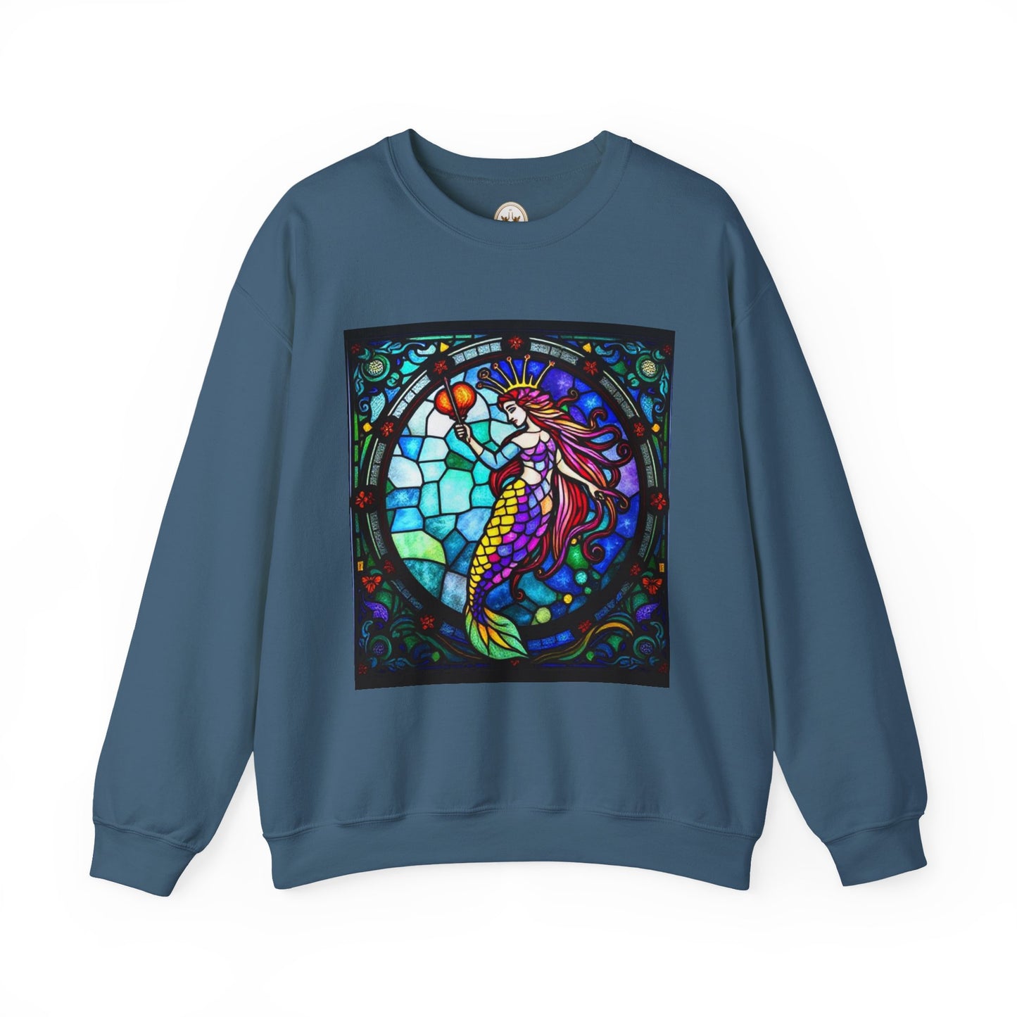 Unisex Heavy Blend™ Crewneck Sweatshirt, Glass, Aquarius Zodiac Design