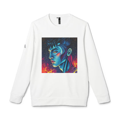 Adidas, Unisex Fleece Crewneck Sweatshirt, Pisces, Pop Art, Zodiac