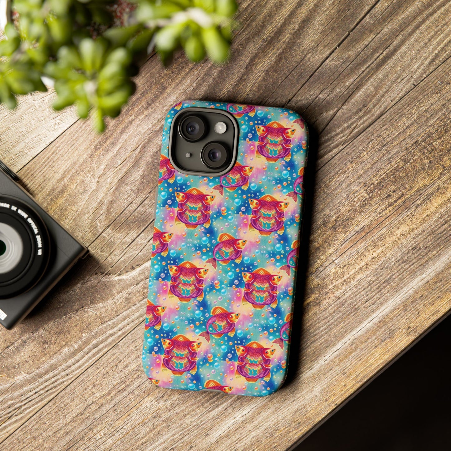 Tough Cases, Pisces, Zodiac v1, Bubble Pattern