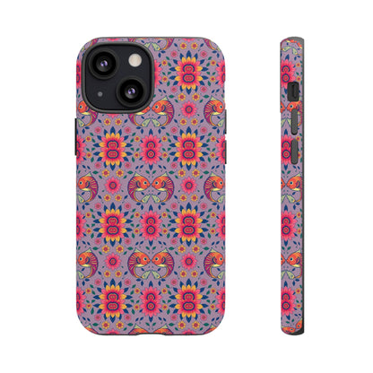 Tough Cases, Pisces, Zodiac v3, Flower Pattern