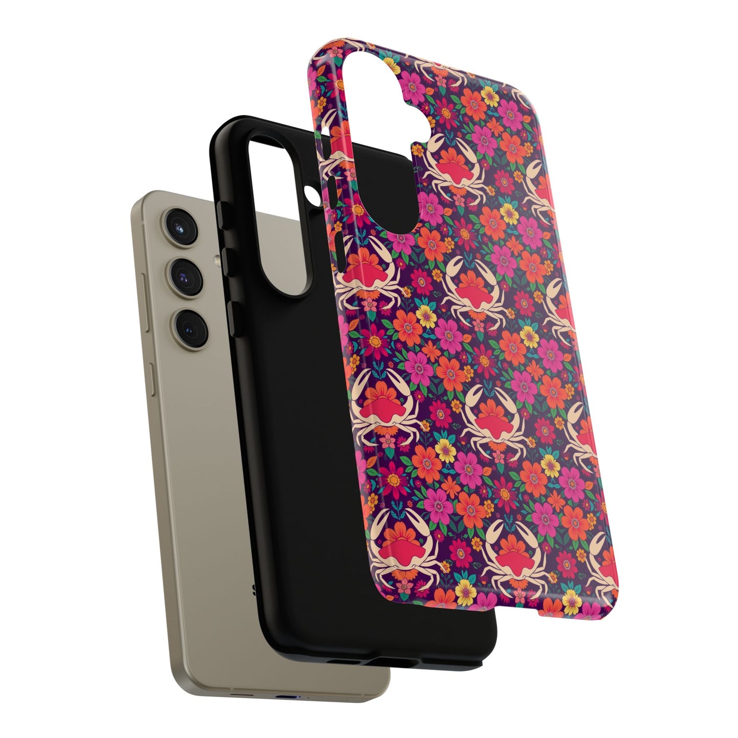 Tough Cases, Cancer, Zodiac v1, Flower Pattern