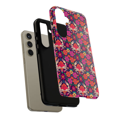 Tough Cases, Cancer, Zodiac v1, Flower Pattern
