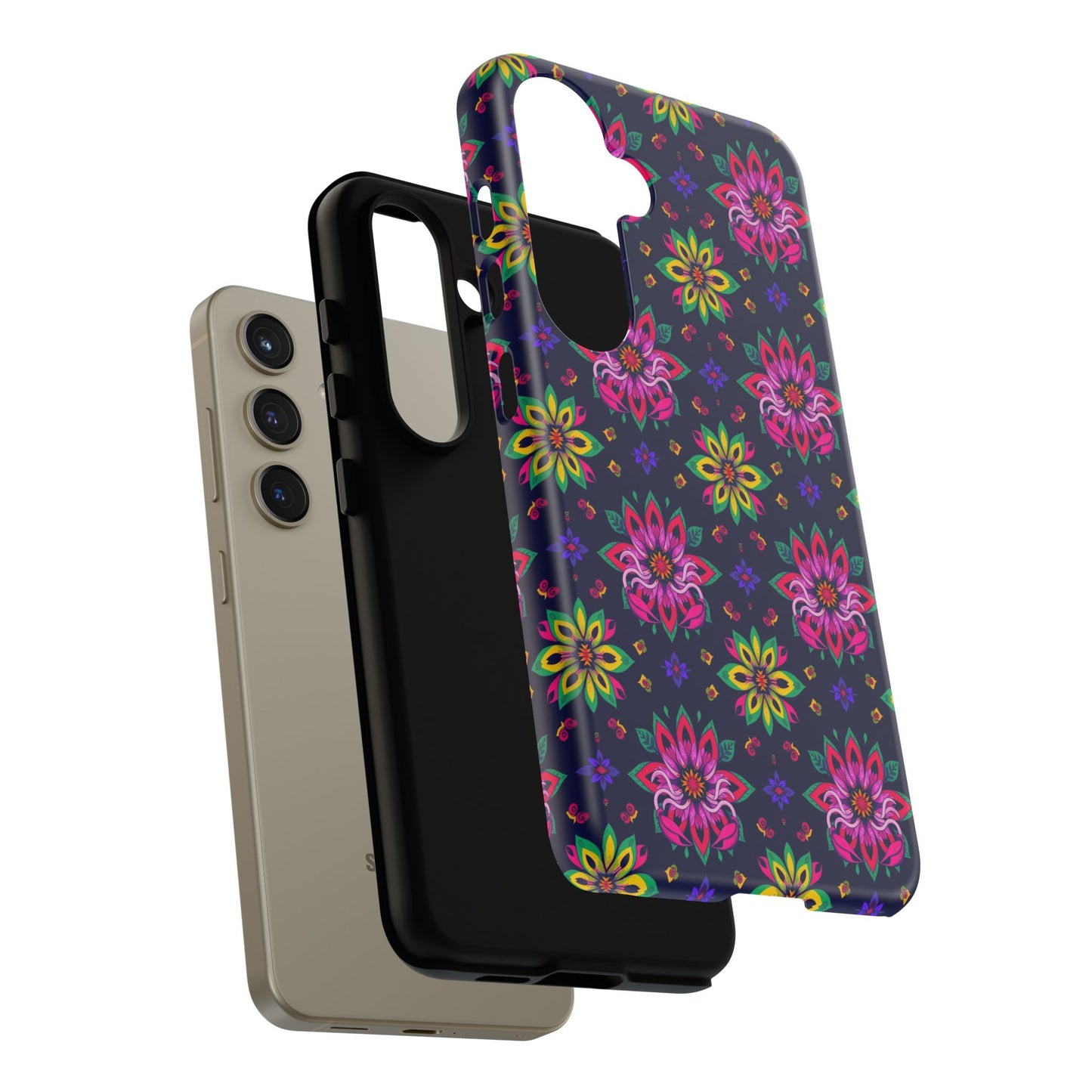 Tough Cases, Scorpio, Zodiac v4, Flower Pattern
