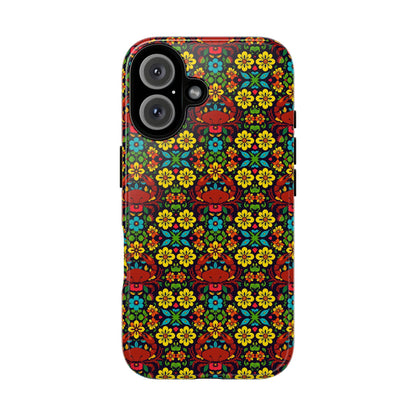 Tough Cases, Cancer, Zodiac v2, Flower Pattern