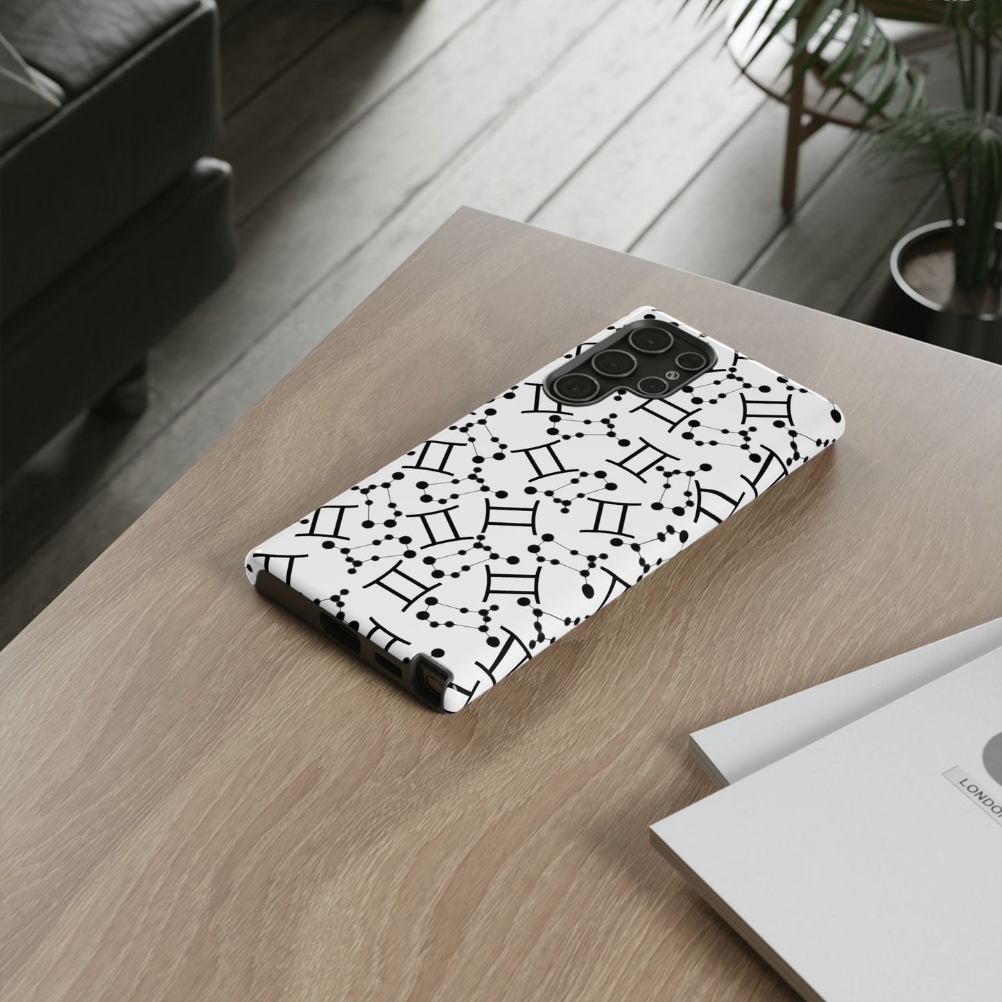 Tough Cases with the Gemini Zodiac sign for iPhone, Samsung Galaxy, and Google Pixel devices