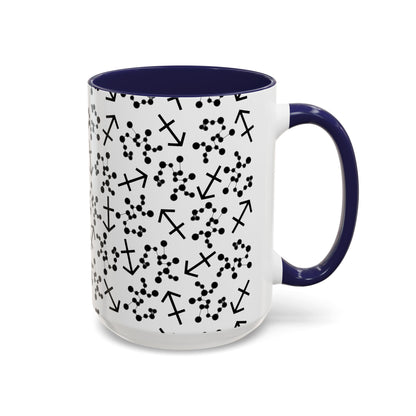 Accent Coffee Mug with the Sagittarius sign (11, 15oz)