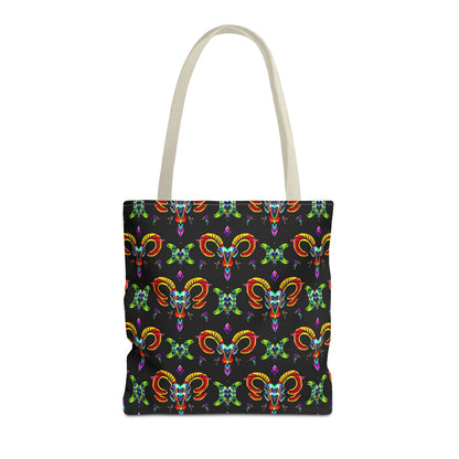 Tote Bag (AOP), Aries, Zodiac, Jewel Pattern