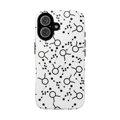 Tough Cases with the Taurus Zodiac sign for iPhone, Samsung Galaxy, and Google Pixel devices