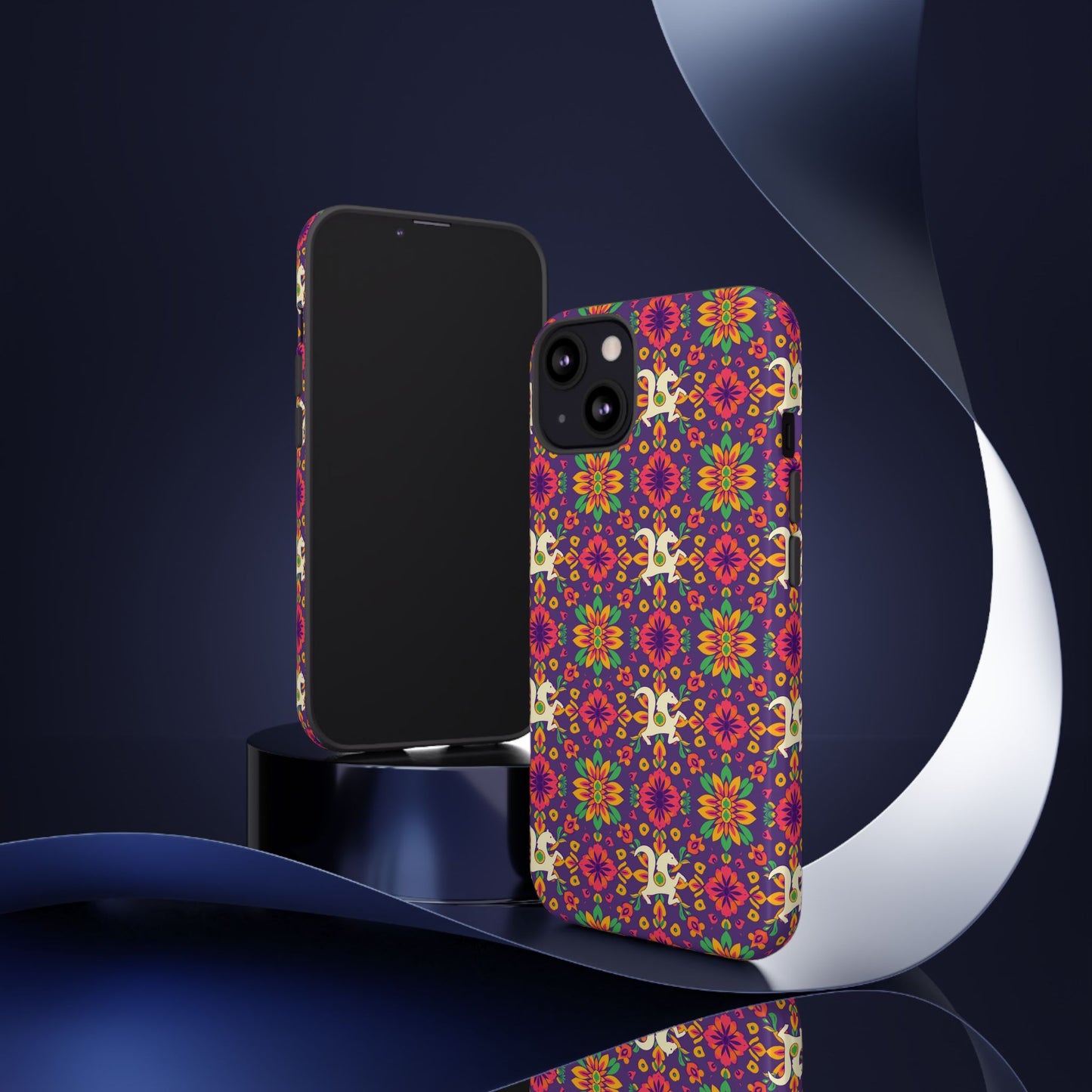 Tough Cases, Aquarius, Zodiac v1, Flower Pattern