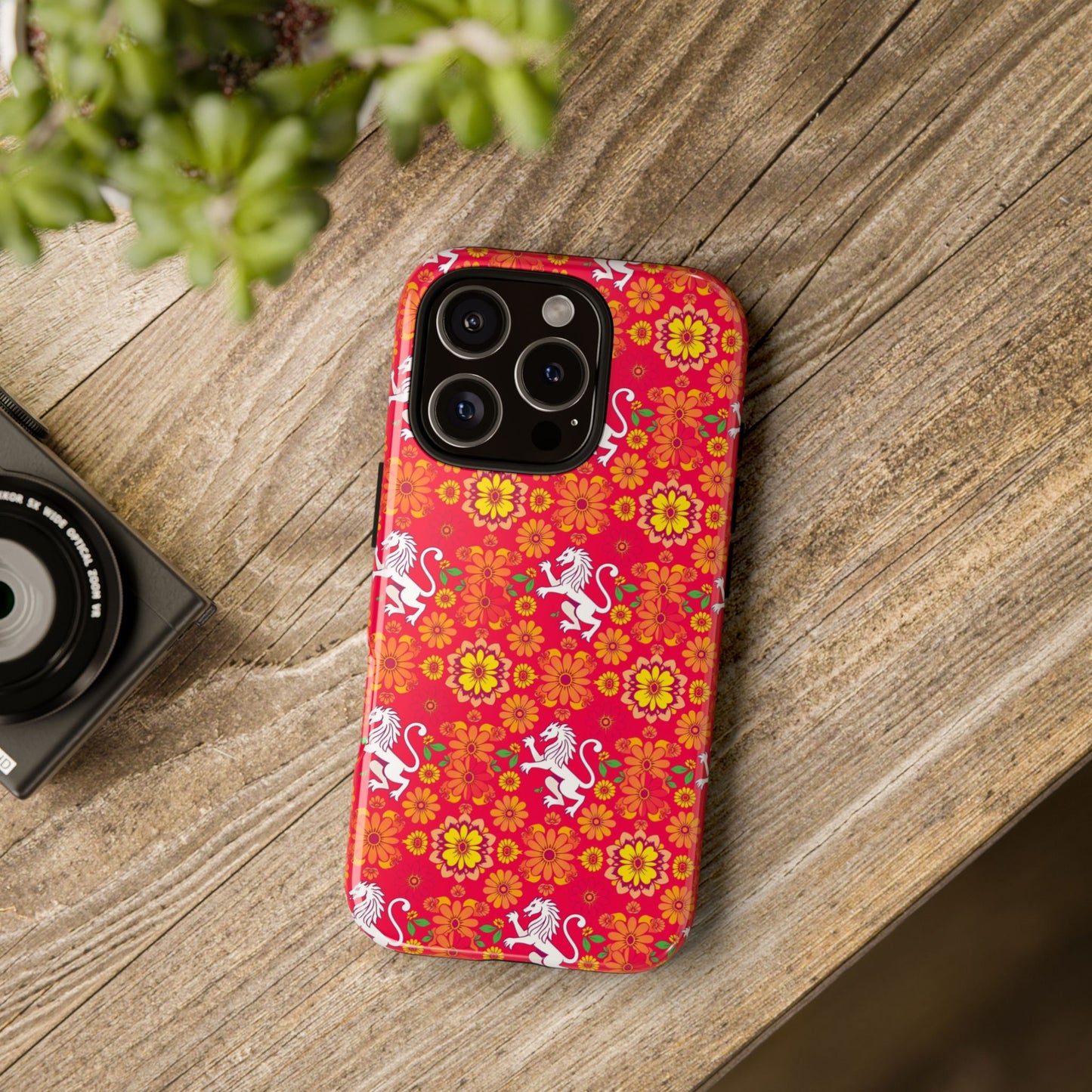 Tough Cases, Leo, Zodiac v4, Flower Pattern