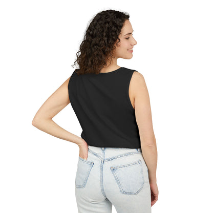 Unisex Garment-Dyed, Tank Top, Sagittarius Design, Planet Symbol v1, 100% US cotton